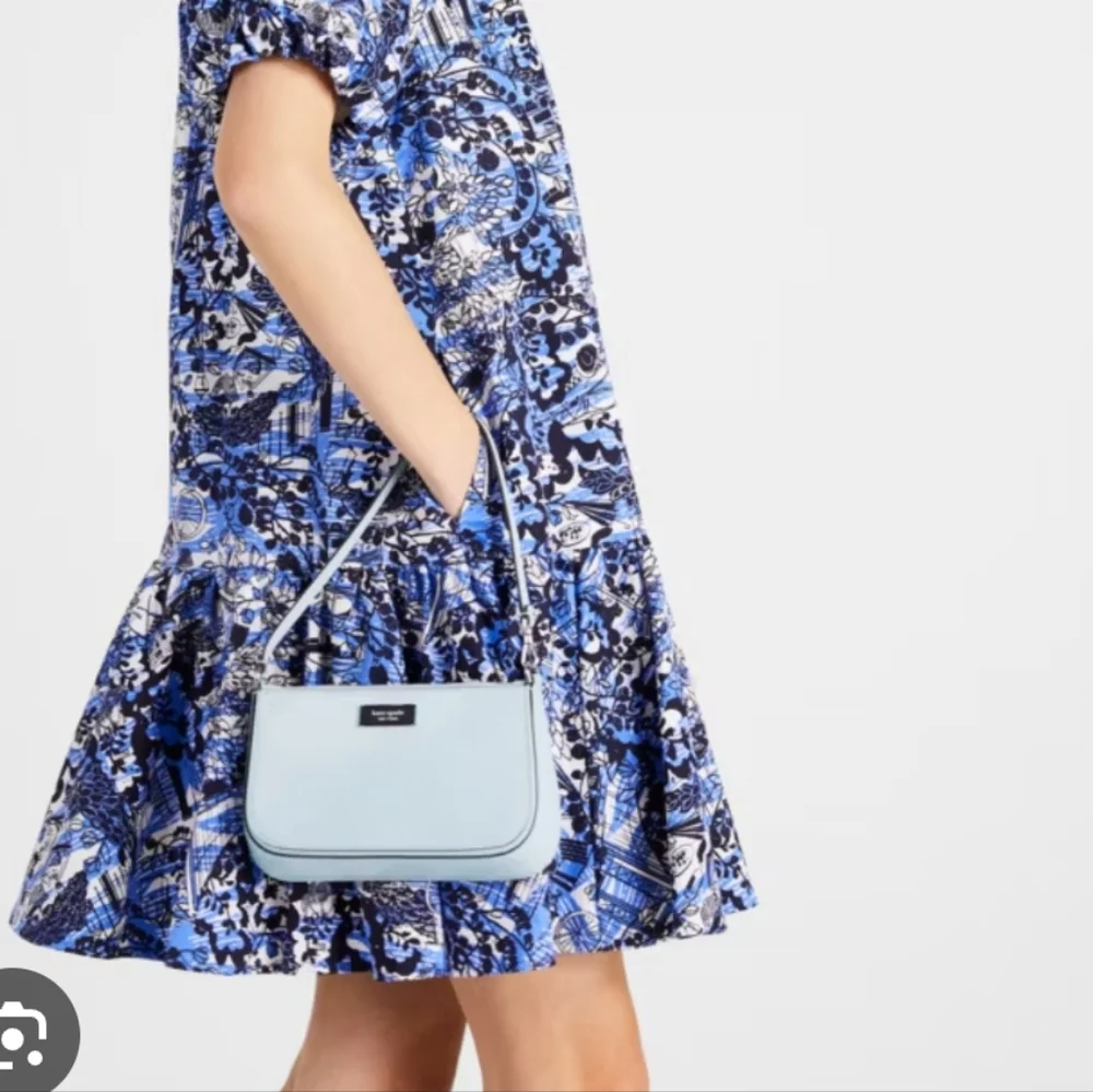 Kate‎ Spade Scenic Stroll Tie-Back Dress In Blazer Blue